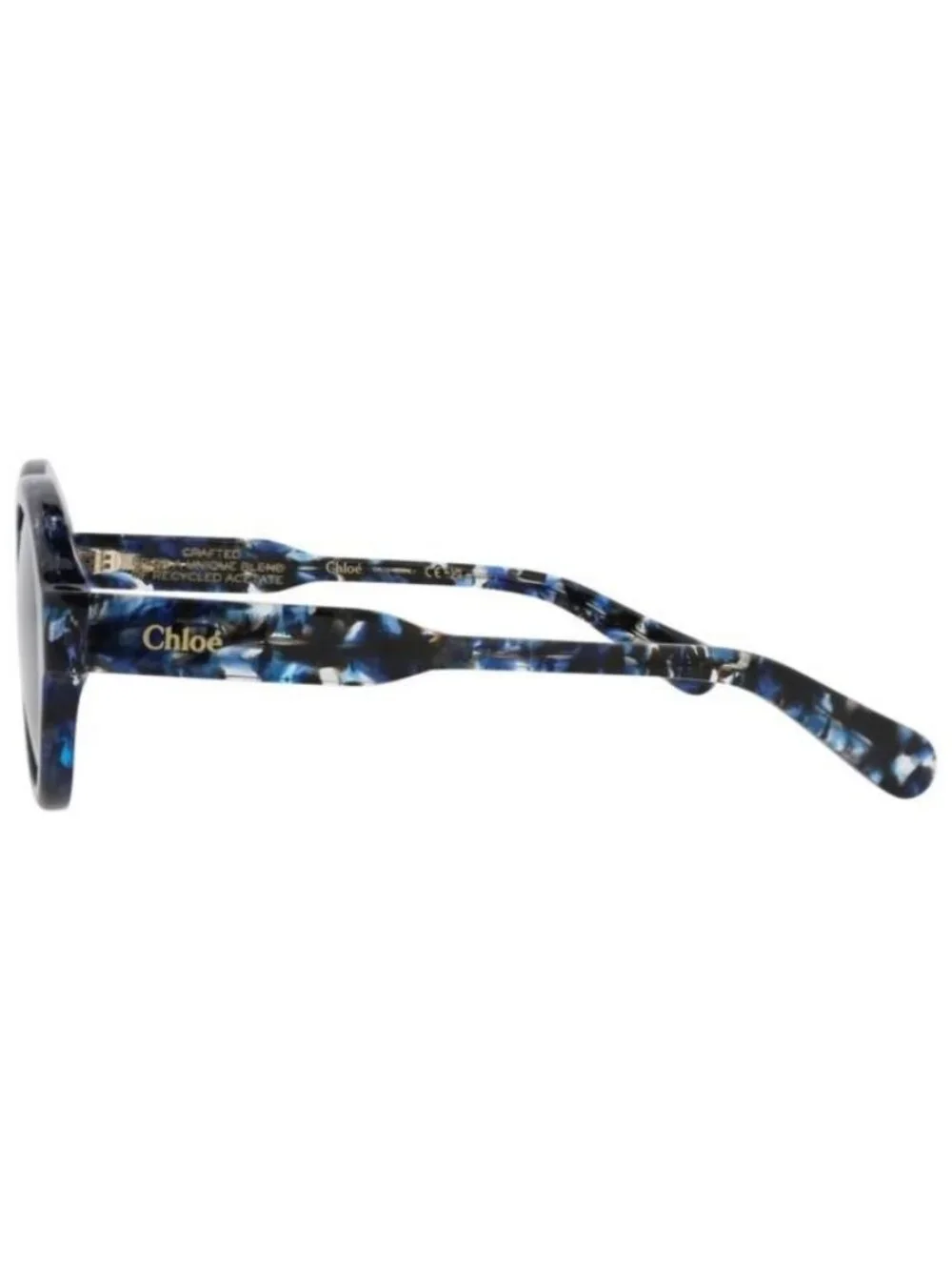 New Chloé Womens Round/Oval Blue Blue Blue Fashion Designer Sunglasses